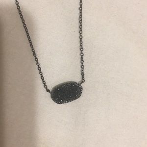 Kendra Scott sparkly black necklace